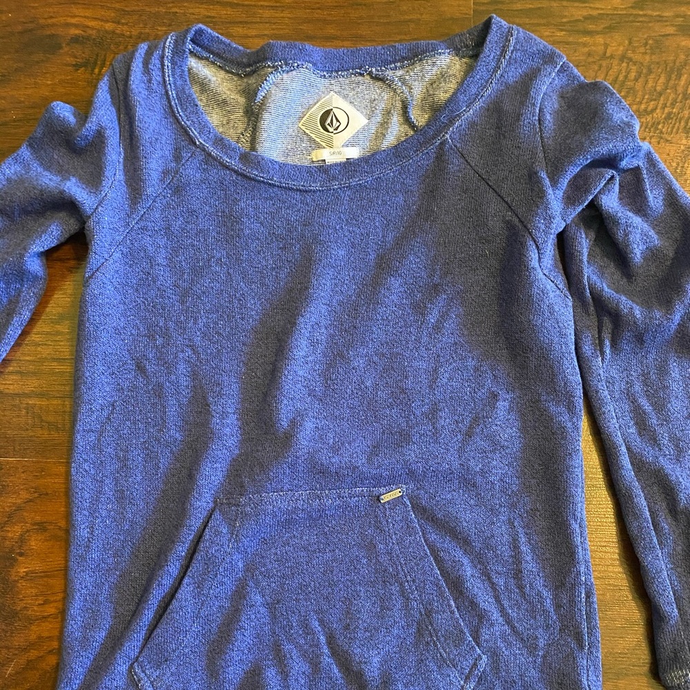 volcom purple crewneck